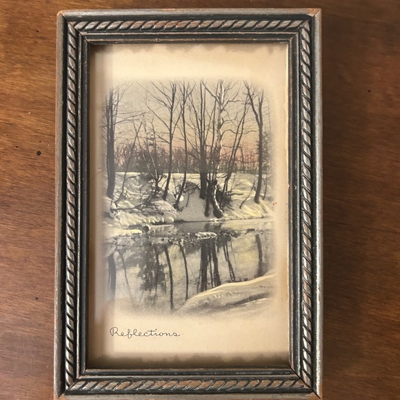 Vintage silver woode frames, 4 1/4 x 6 1/4 inches. - Picture 5 of 6